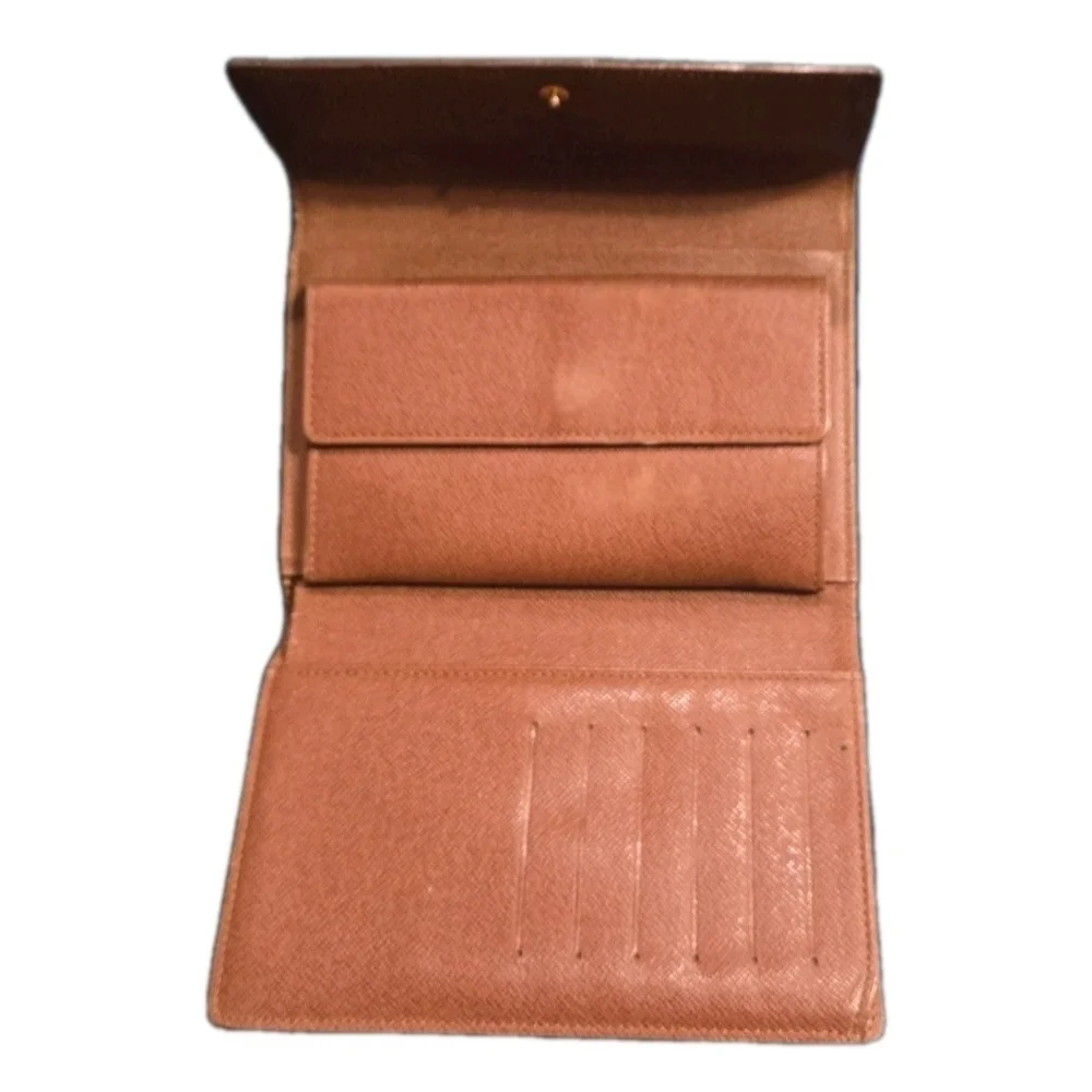 LOUIS VUITTON LV Monogram Canvas Leather Continental Clutch Wallet ( EUC)